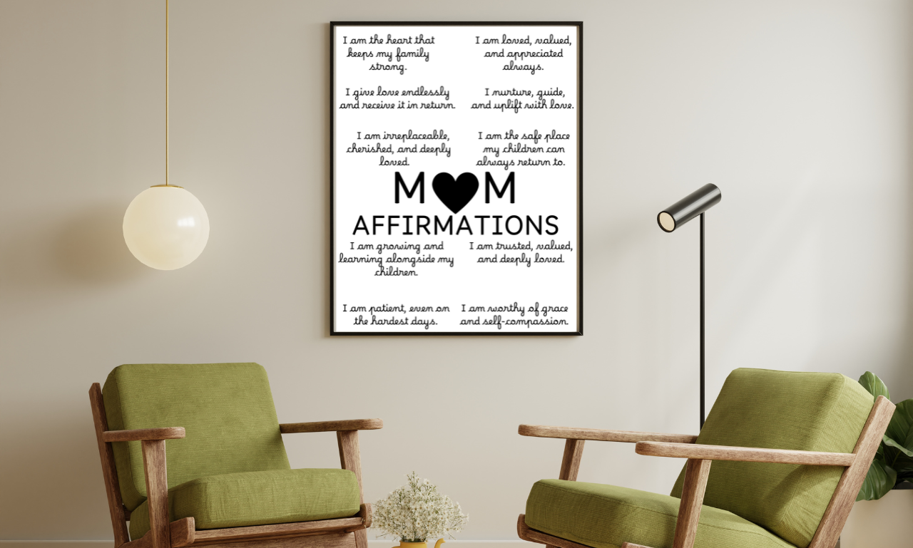 mom affirmations,positive reminder,motherhood art print,best mom gift,instant download,positive quote art,motivational art,digital artwork,daily affirmation,encouragement print,printable mom quotes,new mom wall decor,uplifting mom decor