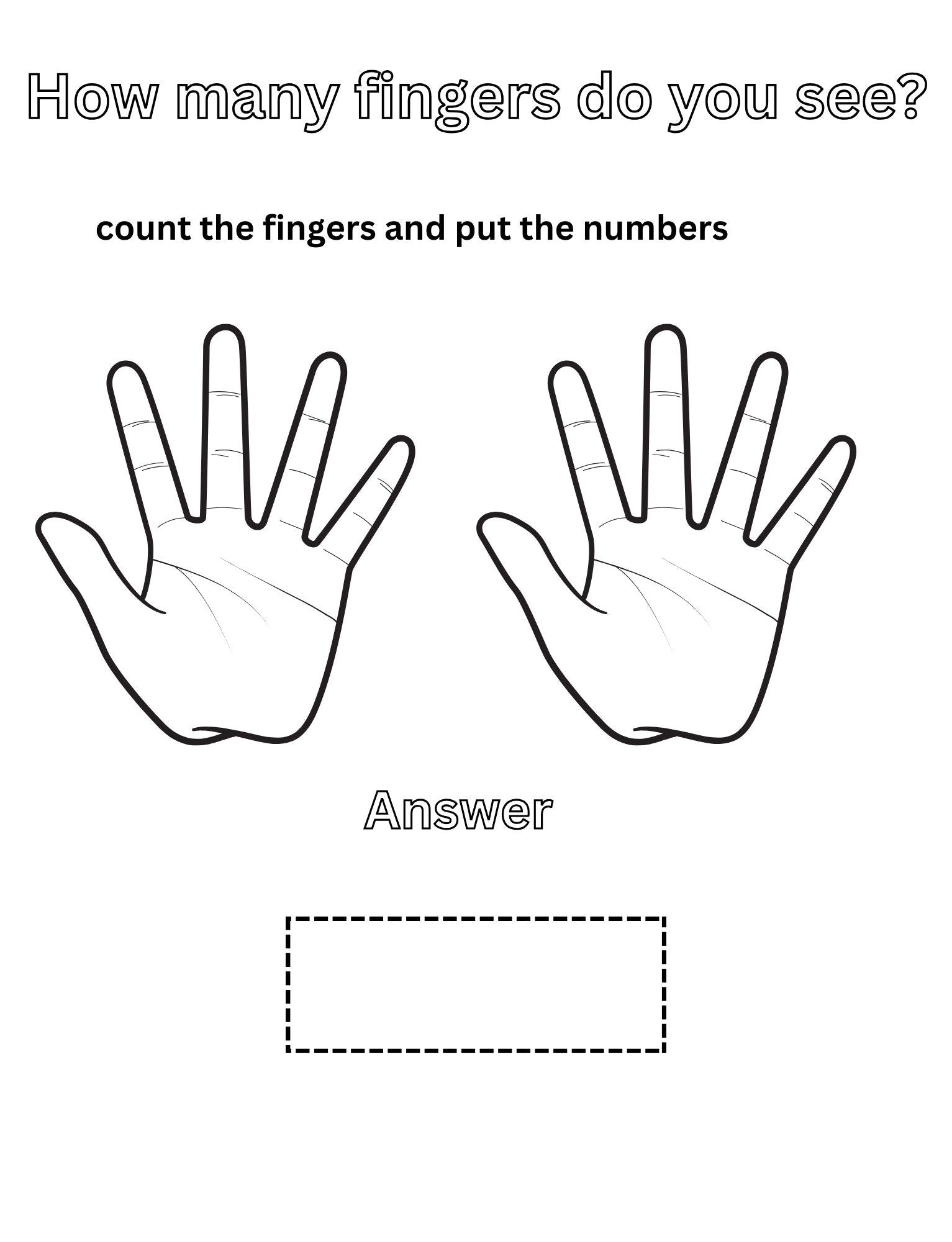 Children's Worksheet