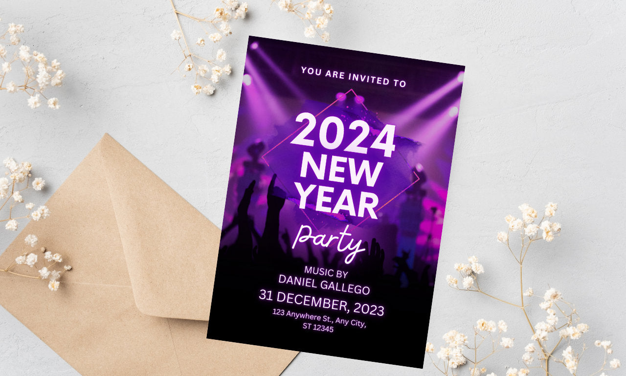 2024 New Year Party,New Year Invitation,New Year Invites,New Year Eve,New Year Eve Party,Party Invitations,Nye Invite,2024 Invitation,Nye Invitation,2024 Celebration,Digital New Year