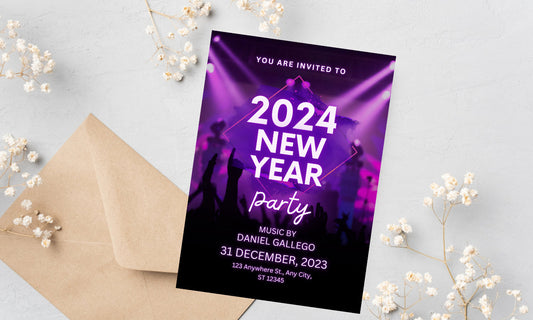 2024 New Year Party,New Year Invitation,New Year Invites,New Year Eve,New Year Eve Party,Party Invitations,Nye Invite,2024 Invitation,Nye Invitation,2024 Celebration,Digital New Year