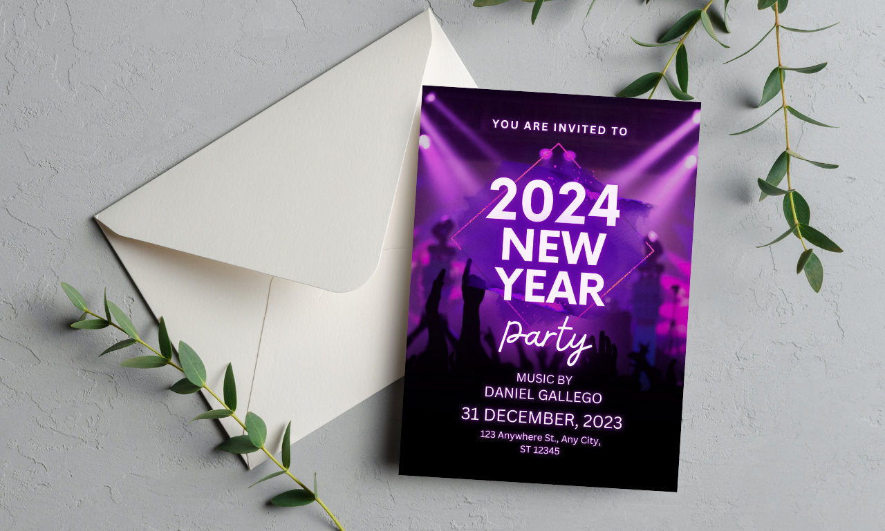 2024 New Year Party,New Year Invitation,New Year Invites,New Year Eve,New Year Eve Party,Party Invitations,Nye Invite,2024 Invitation,Nye Invitation,2024 Celebration,Digital New Year