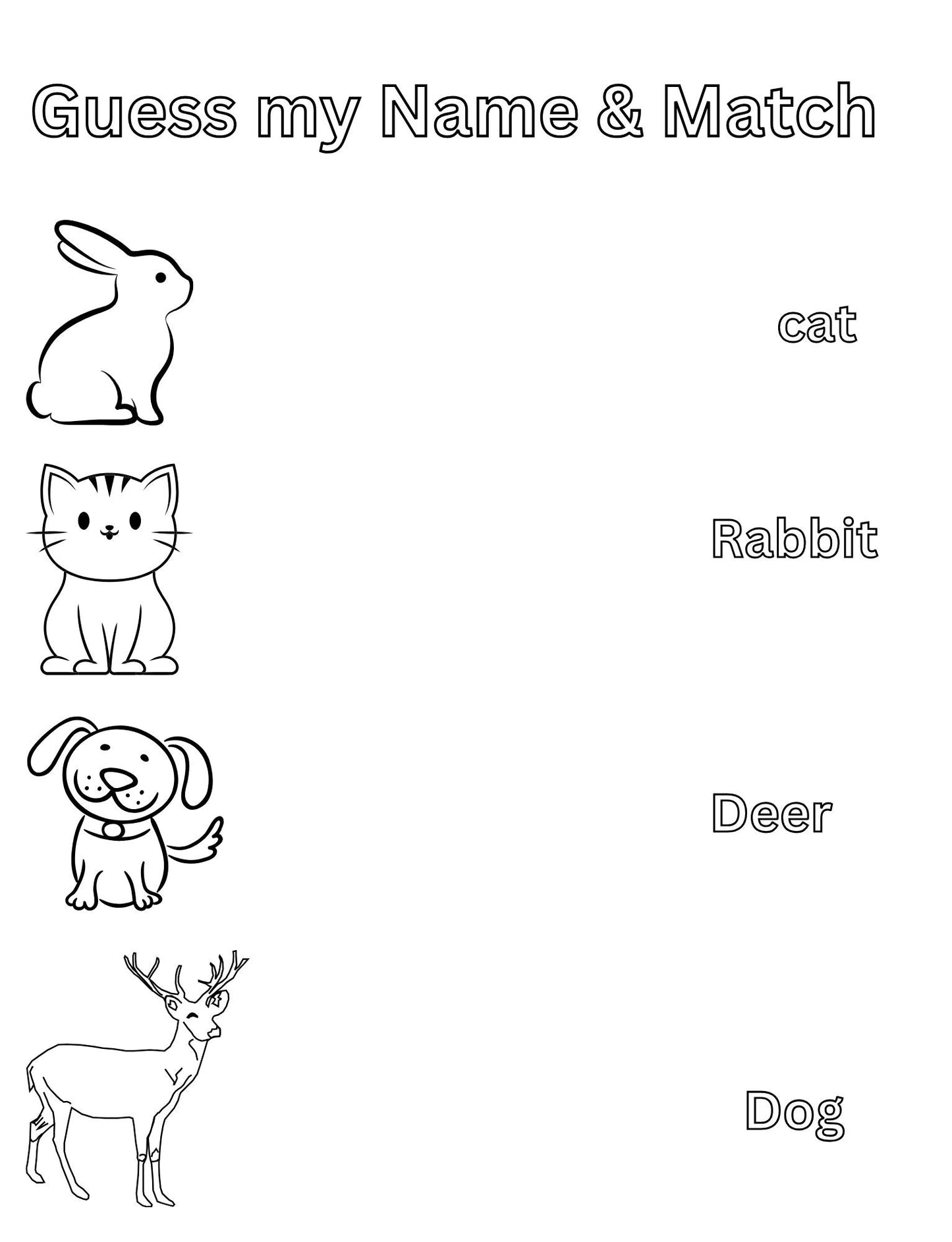 Children's Worksheet