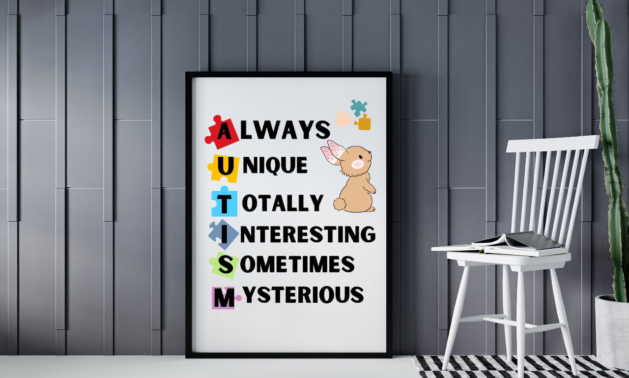 Autism Wall Art, Autistic Daily Affirmation Quote, Autism Acceptance Wall Art,Autism Class Poster, Autism Home Poster, Autism Wall Art Print,Autism Awareness,Autism Printable,Classroom Wall Art,Autism Wall Decor,Quote Wall Art,Printable Wall Art,