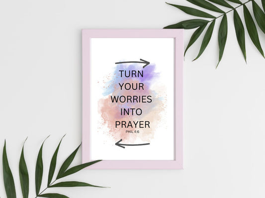 Bible Verse Quote,Bible Verse Wall Art,Scripture Wall Art,Philippians 4:6 Art,Printable Quotes,Worries Away Art,Christian Wall Art,Printable Wall Art,Scripture Wall Art,Modern Christian Art,Digital Download,Scripture Print,Christian Quotes