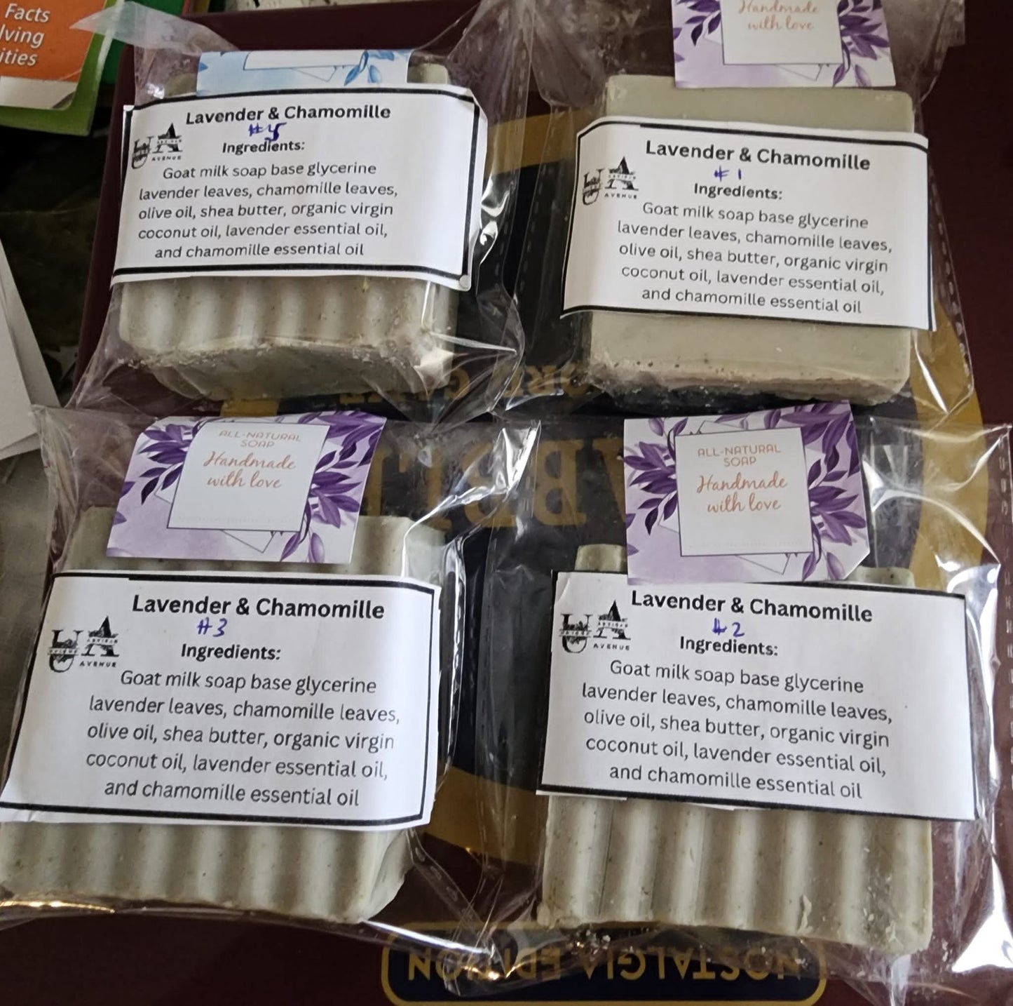 lavender soap,chamomile,Chamomile Soap,Natural Soap,Bar Soaps,Bath & Beauty,Essential Oil Soap,Handmade Soap,Lavender Soap,Chamomile,Lavender,Wedding Favor Soap,all-natural soap,relaxing soap,herbal skincare,aromatherapy soap,self-care essentials