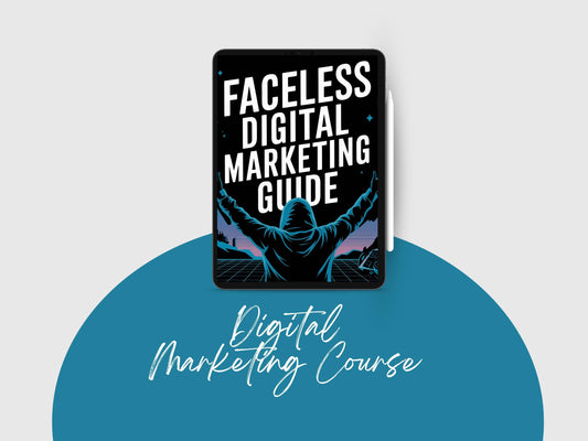 Faceless Digital Marketing Guide PLR, Done for You Digital Marketing Course, Resell Faceless Marketing Strategies Course, Faceless Marketing