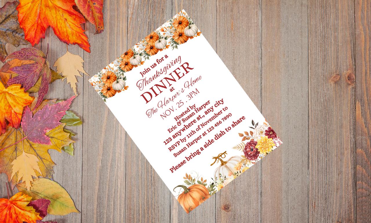 Thanksgiving Feast,Friendsgiving party,Lets give thanks,Lets Gather Invite,Thanksgiving Invite,Thanksgiving evite,Thanksgiving dinner,fall dinner party,family party invite,friendsgiving dinner,dinner party invite,fall party invite,Friendsgiving