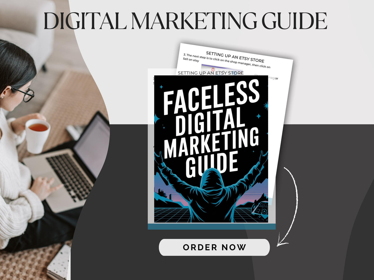 Faceless Digital Marketing Guide PLR, Done for You Digital Marketing Course, Resell Faceless Marketing Strategies Course, Faceless Marketing