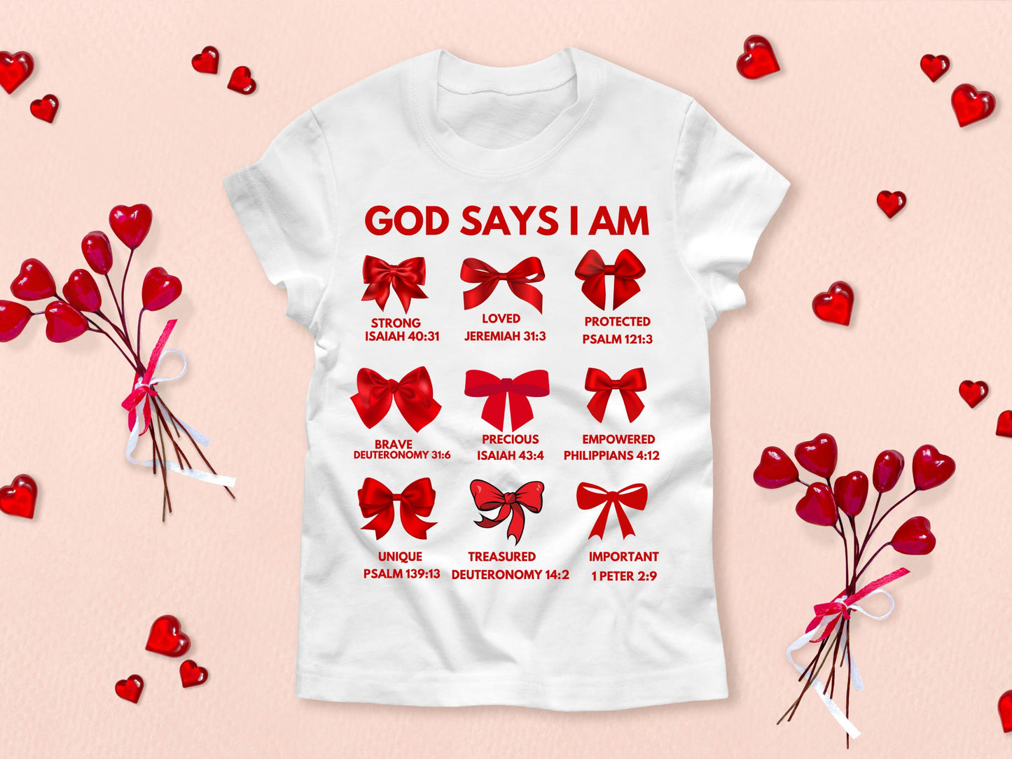 God Says I Am SVG, Faith-Based Valentine’s SVG, Christian Valentine Design, Coquette Bow SVG, Valentine’s Day Bow SVG, Valentine’s Day Religious Craft File, Cricut Christian SVG, Valentine’s Day Faith Design