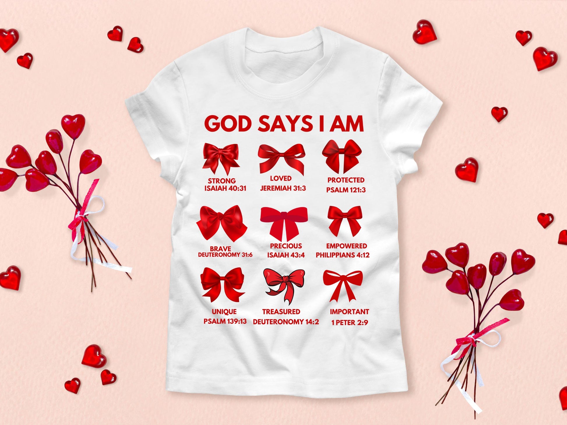 God Says I Am SVG, Faith-Based Valentine’s SVG, Christian Valentine Design, Coquette Bow SVG, Valentine’s Day Bow SVG, Valentine’s Day Religious Craft File, Cricut Christian SVG, Valentine’s Day Faith Design