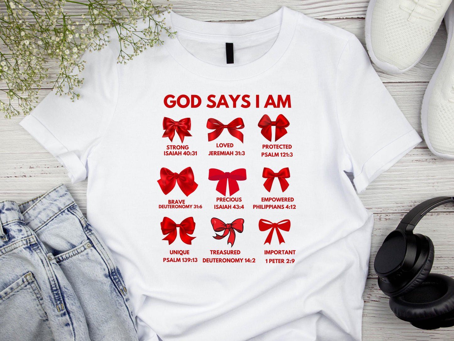 God Says I Am SVG, Faith-Based Valentine’s SVG, Christian Valentine Design, Coquette Bow SVG, Valentine’s Day Bow SVG, Valentine’s Day Religious Craft File, Cricut Christian SVG, Valentine’s Day Faith Design